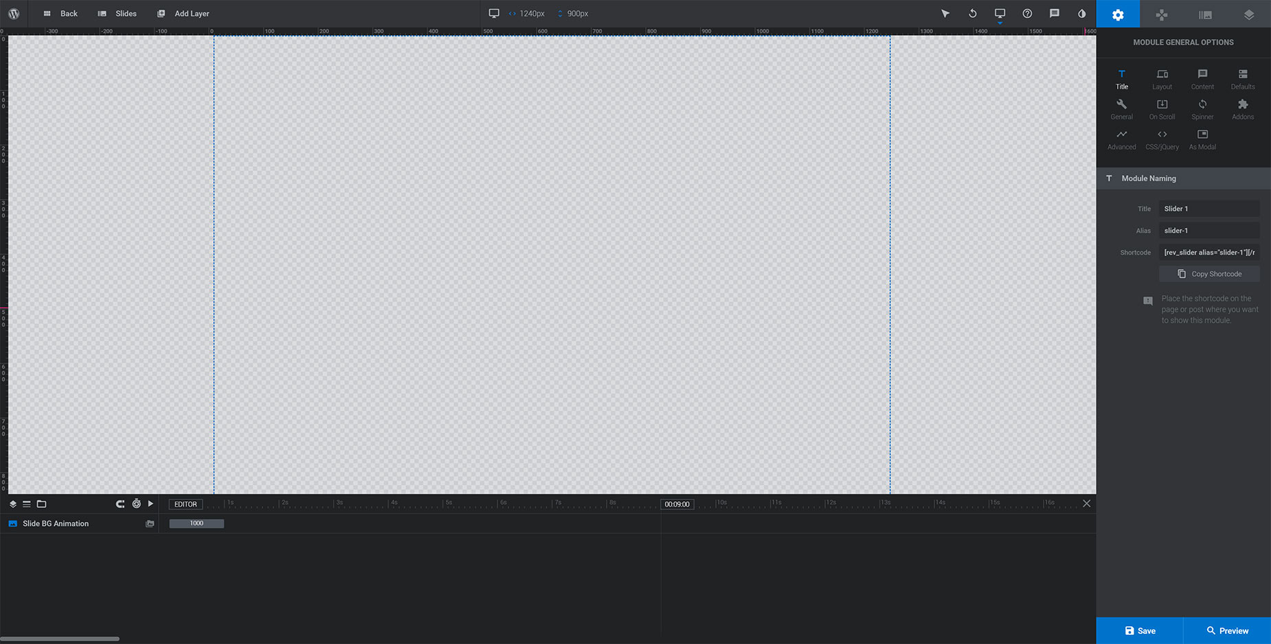 Slider Revolution Editor