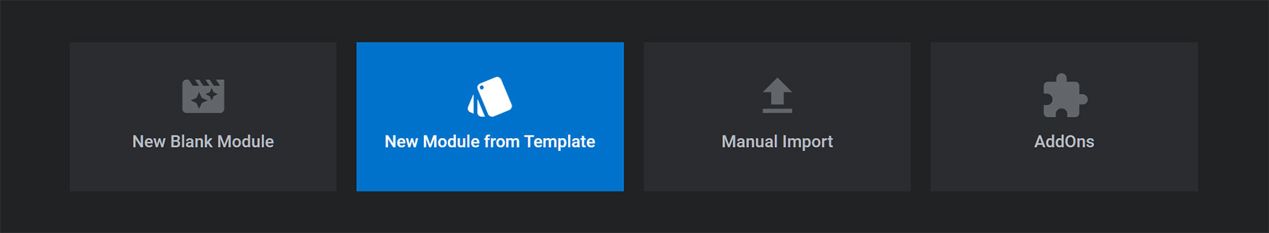 Slider Revolution > New Module From Template