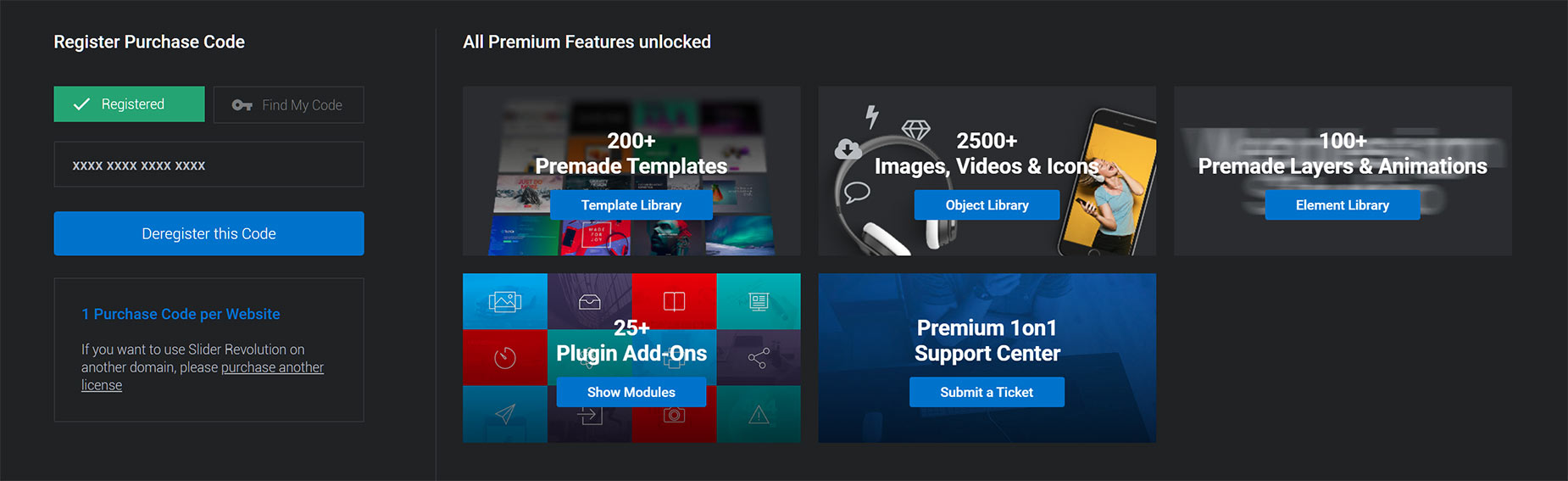 Slider Revolution Premium Features