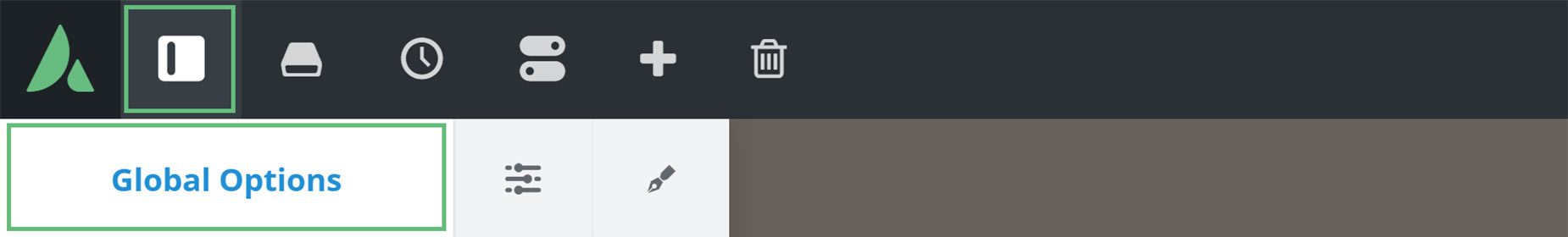 Avada Live > Sidebar > Global Options