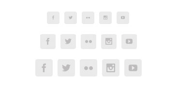 Social Media Links - Font Size