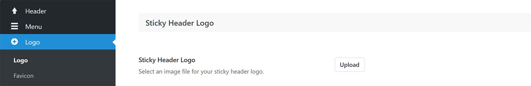 Sticky Header > Adding Logo