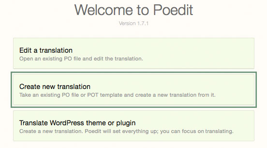 Translations Poedit