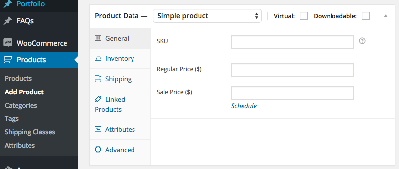 Add Product Data