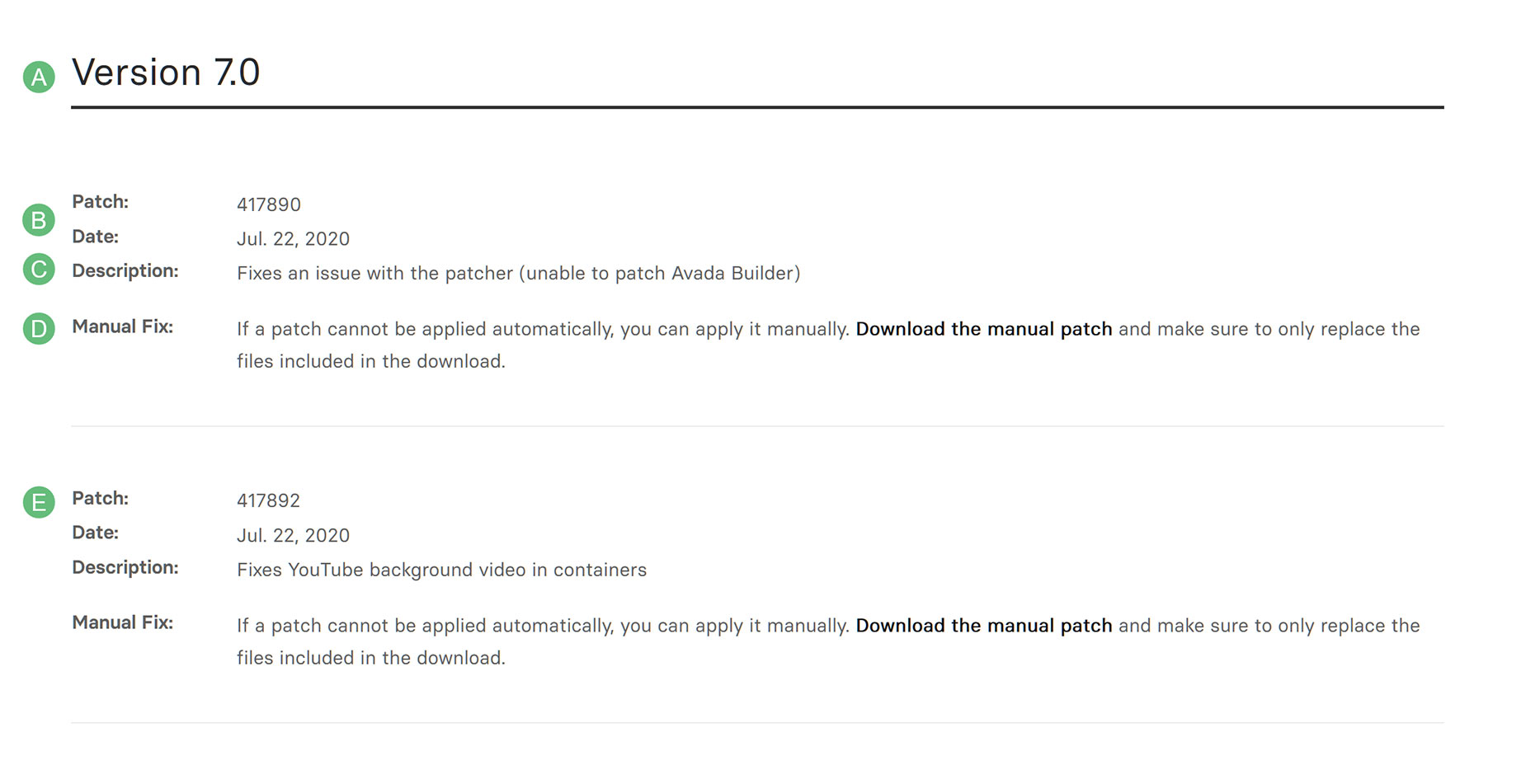 Avada Status Page