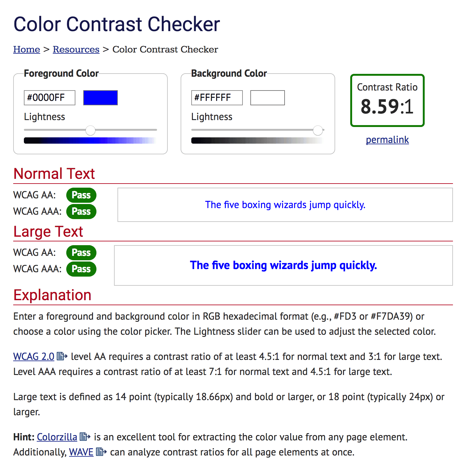 Contrast Checking Contrast Checking