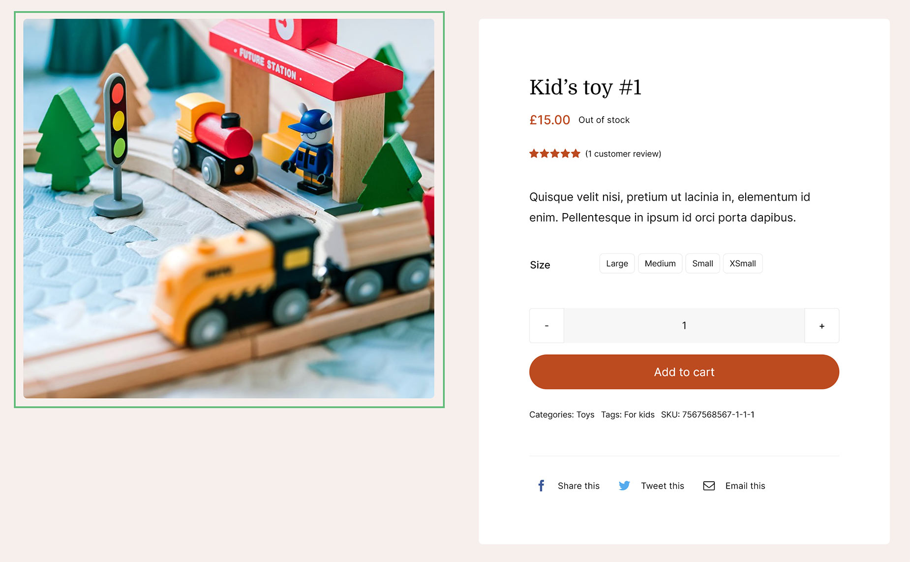 Product Images Layout Area