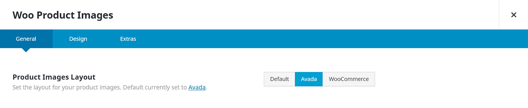Product Images Layout > Element Options
