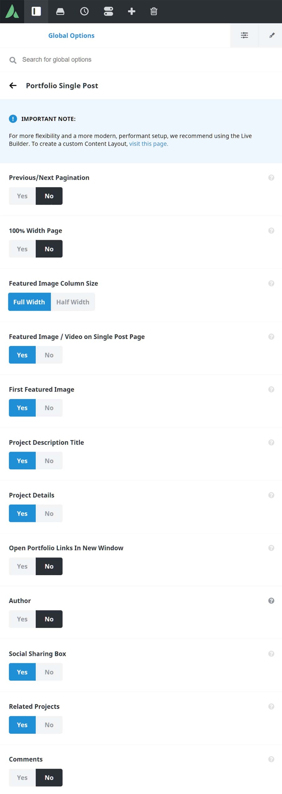 Avada Global Options - Portfolio - Portfolio Single Post