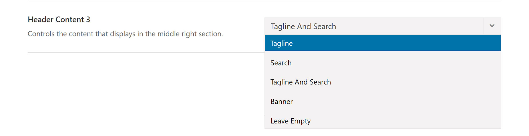 Header Layouts > Header Content 3