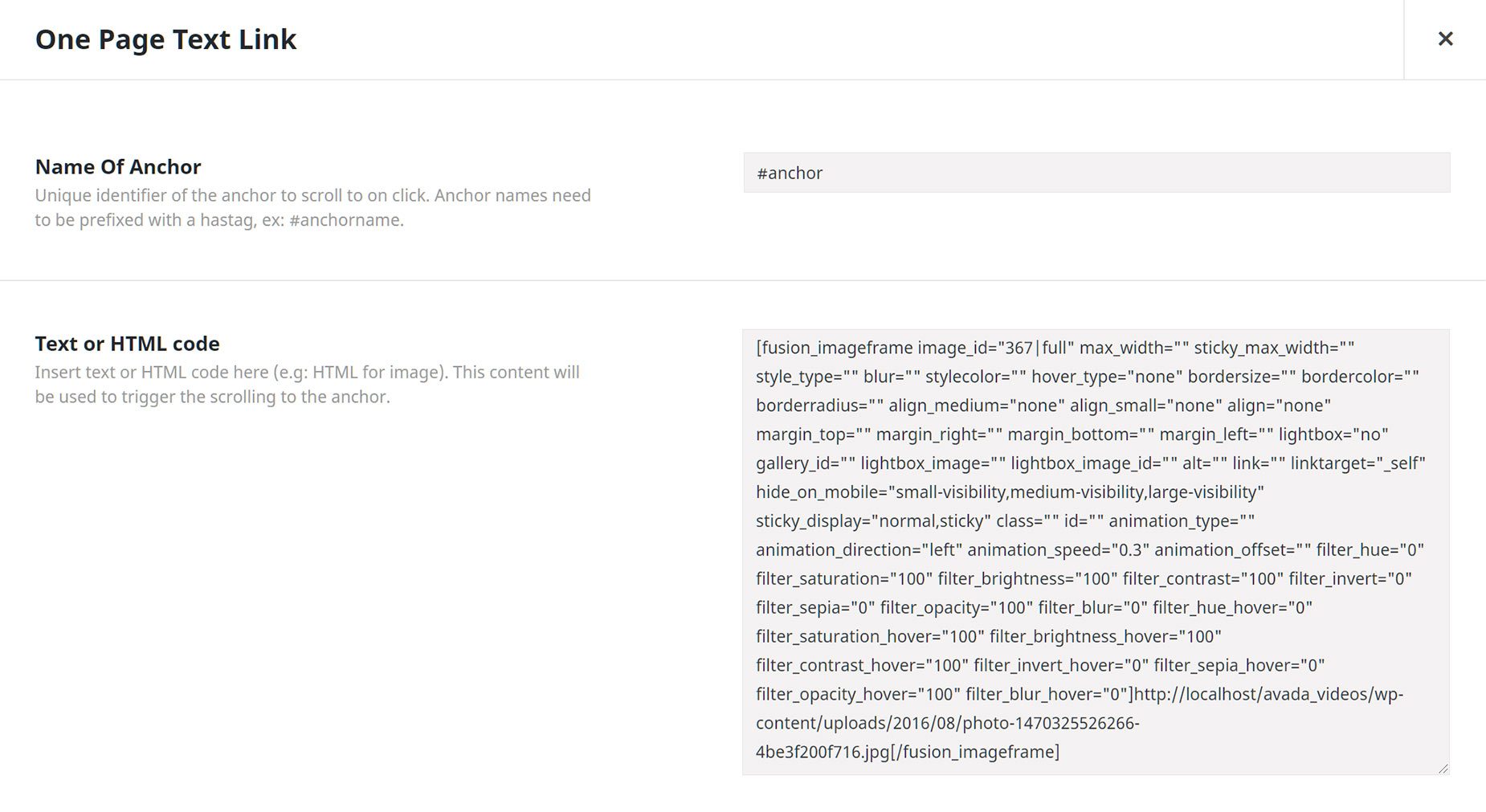 Using An Image As An Anchor link
