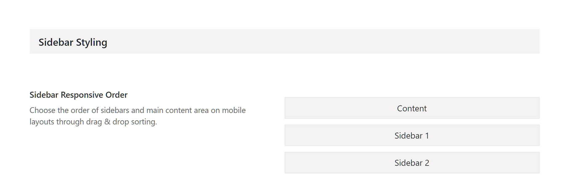Theme Options Responsive Sidebar Styling