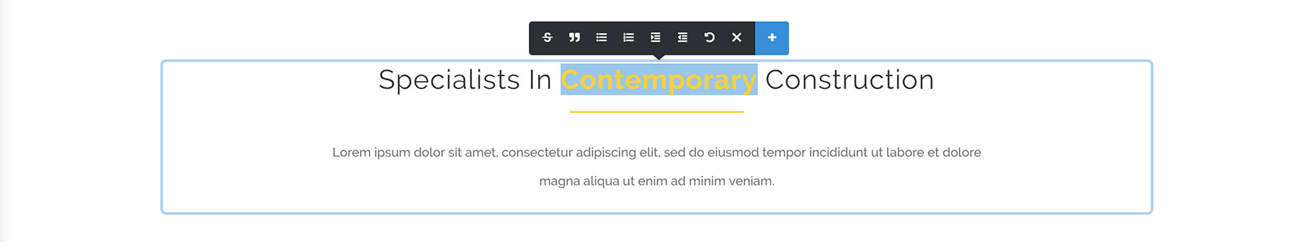 Inline Editing Options