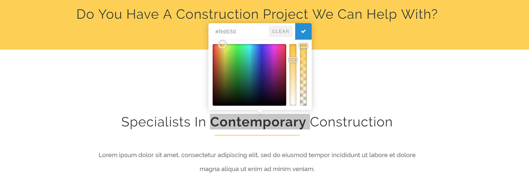 Inline Formatting of Title Element