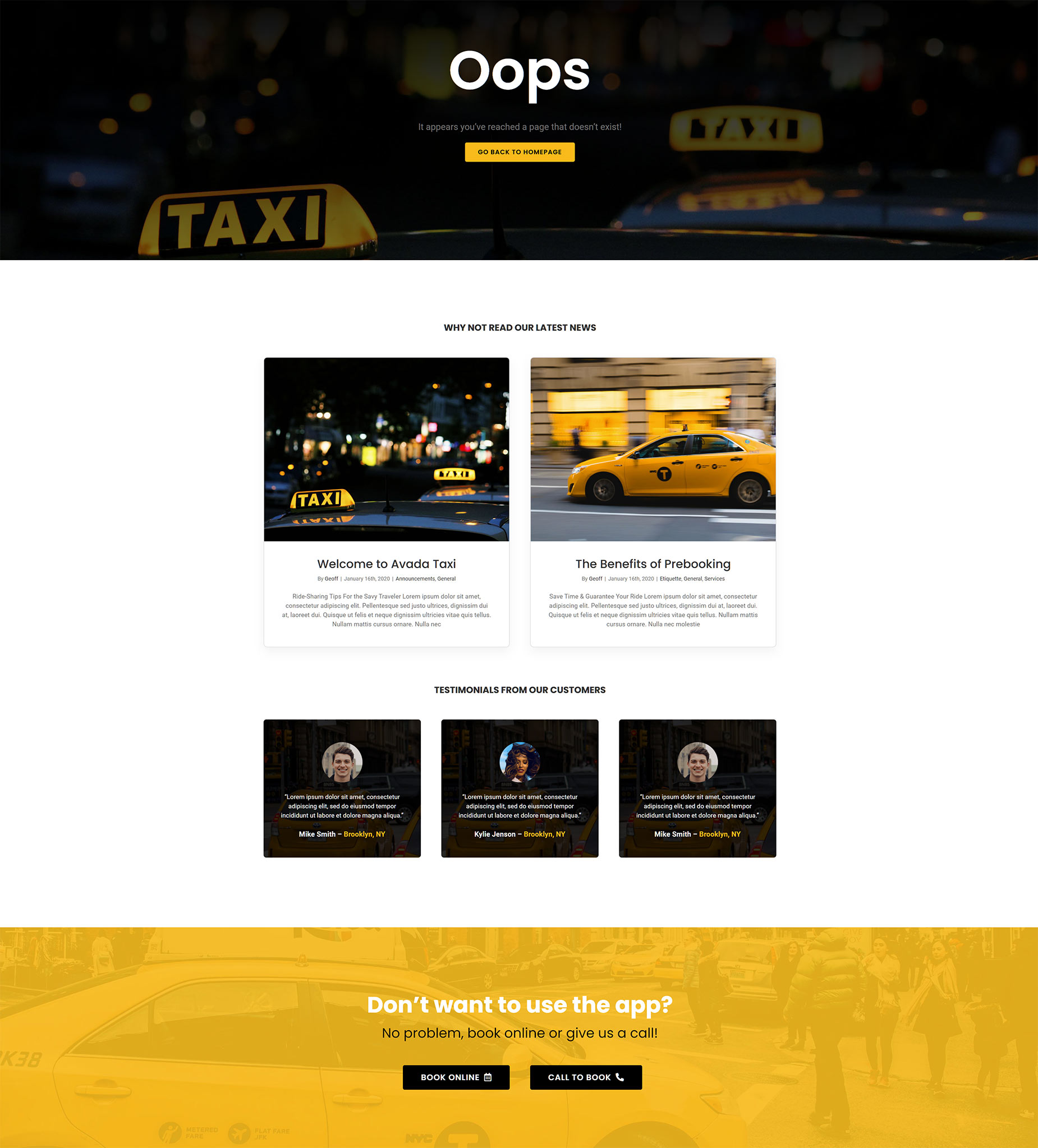 404 Layout Example
