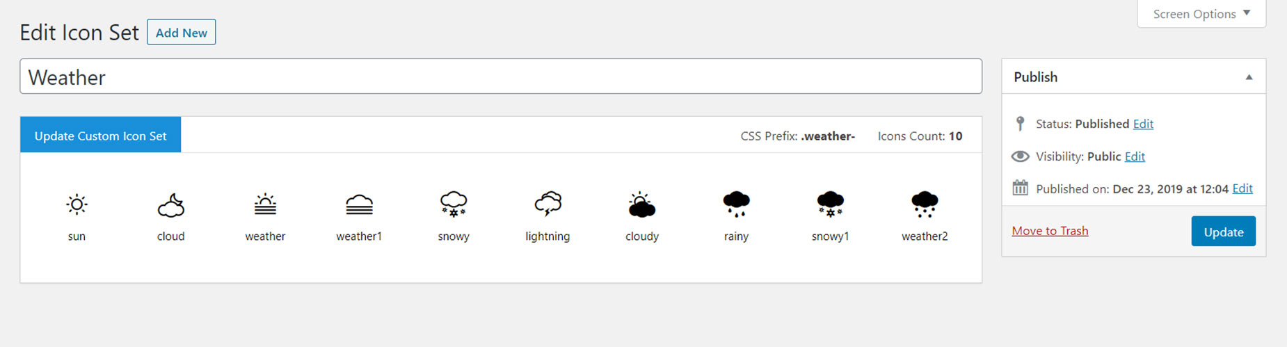 Upload Custom Font Set
