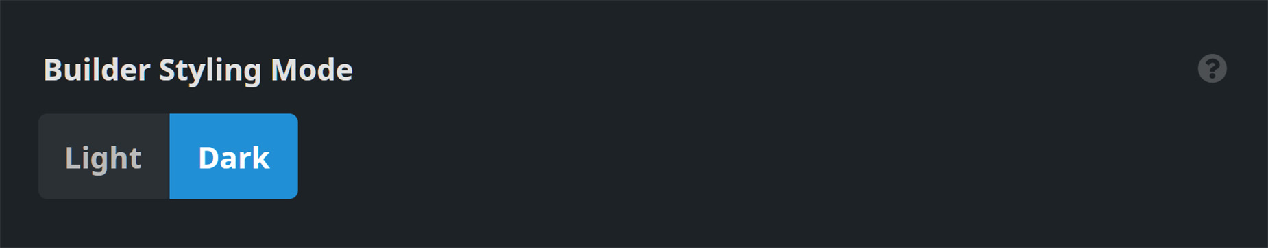 Avada Live Preferences - Builder Styling Mode