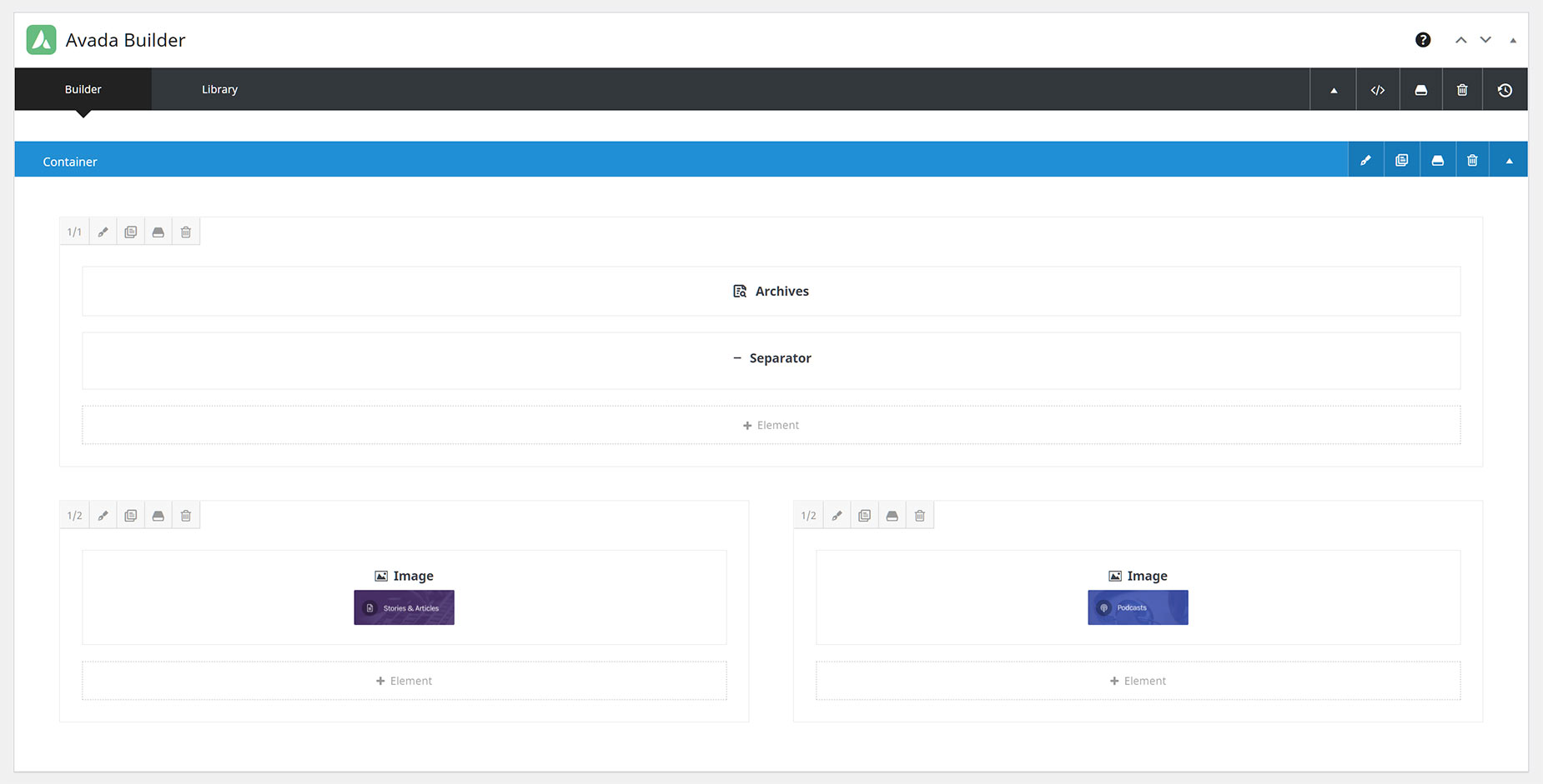 Podcasts Demo - Custom Post Title Bar Content Layout Section