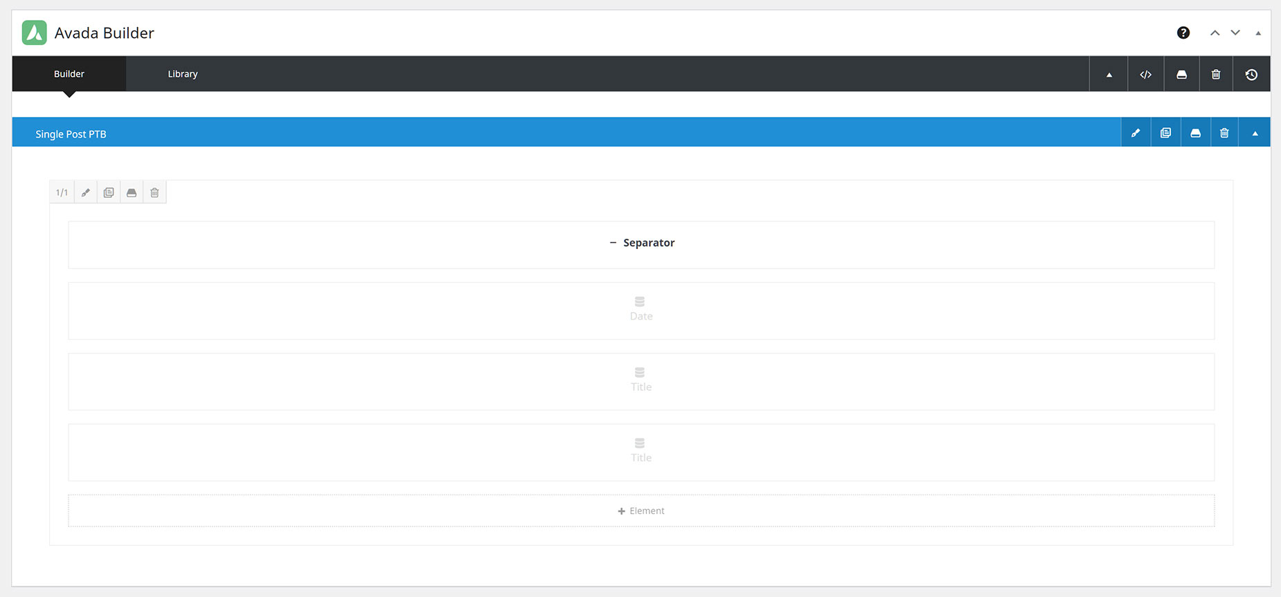 Restaurant Demo - Single Post Custom Page Title Bar Layout Section