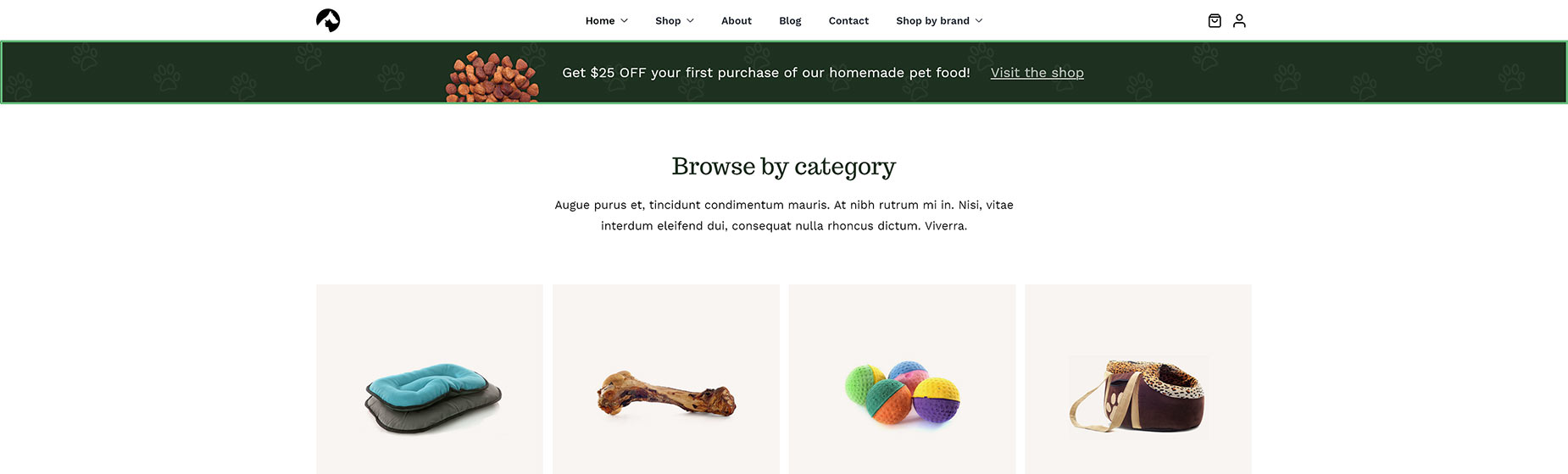 Pet Supplies Sticky Container Example