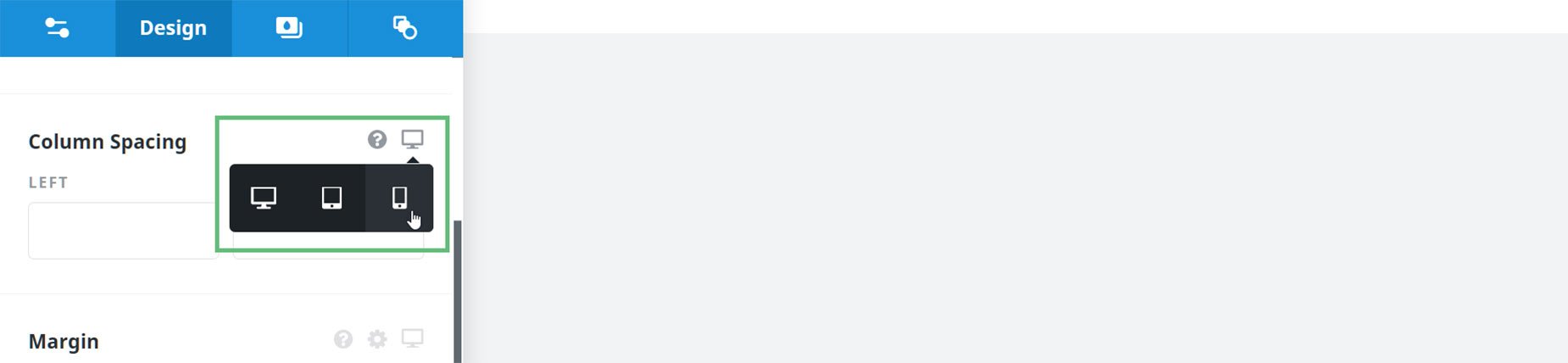 Choosing A Responsive Layout directly from options