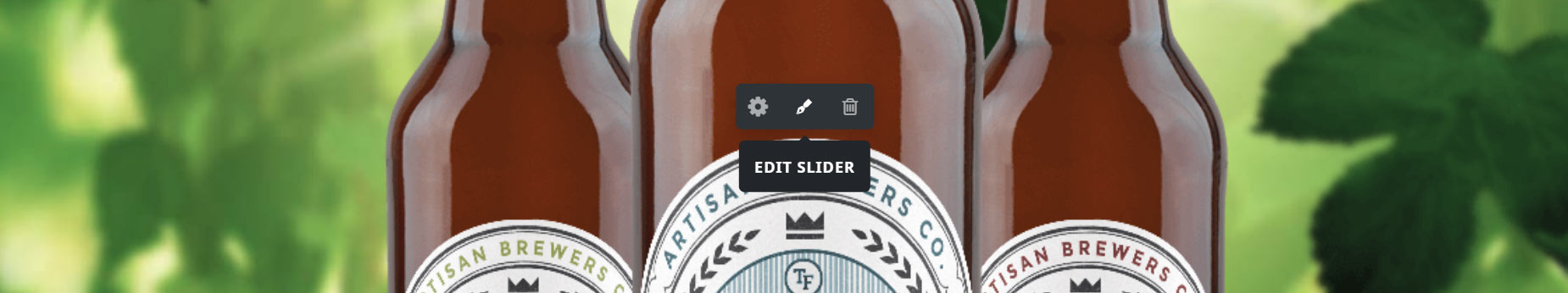 Avada Builder Live > Edit Slider