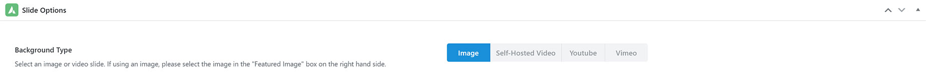 Avada Slide Background Type Option