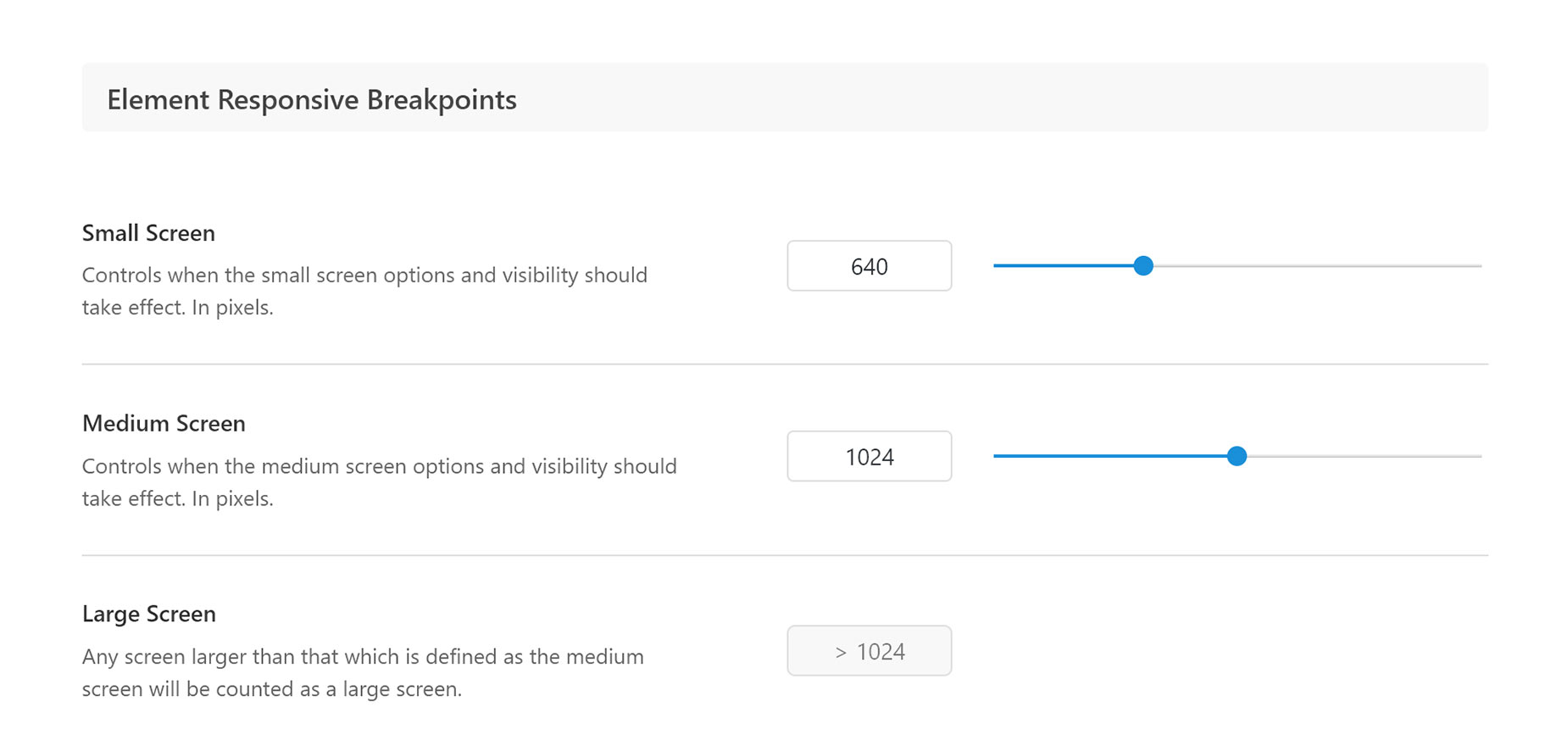 Element Responsive Breakpoints
