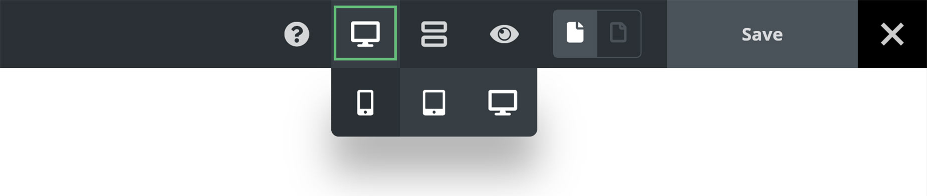 Avada Toolbar > Responsive