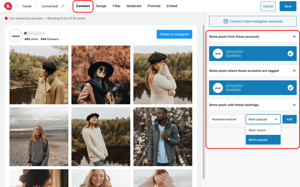 Create a Tagged and Hashtag Feed Spotlight Instagram Feeds Plugin