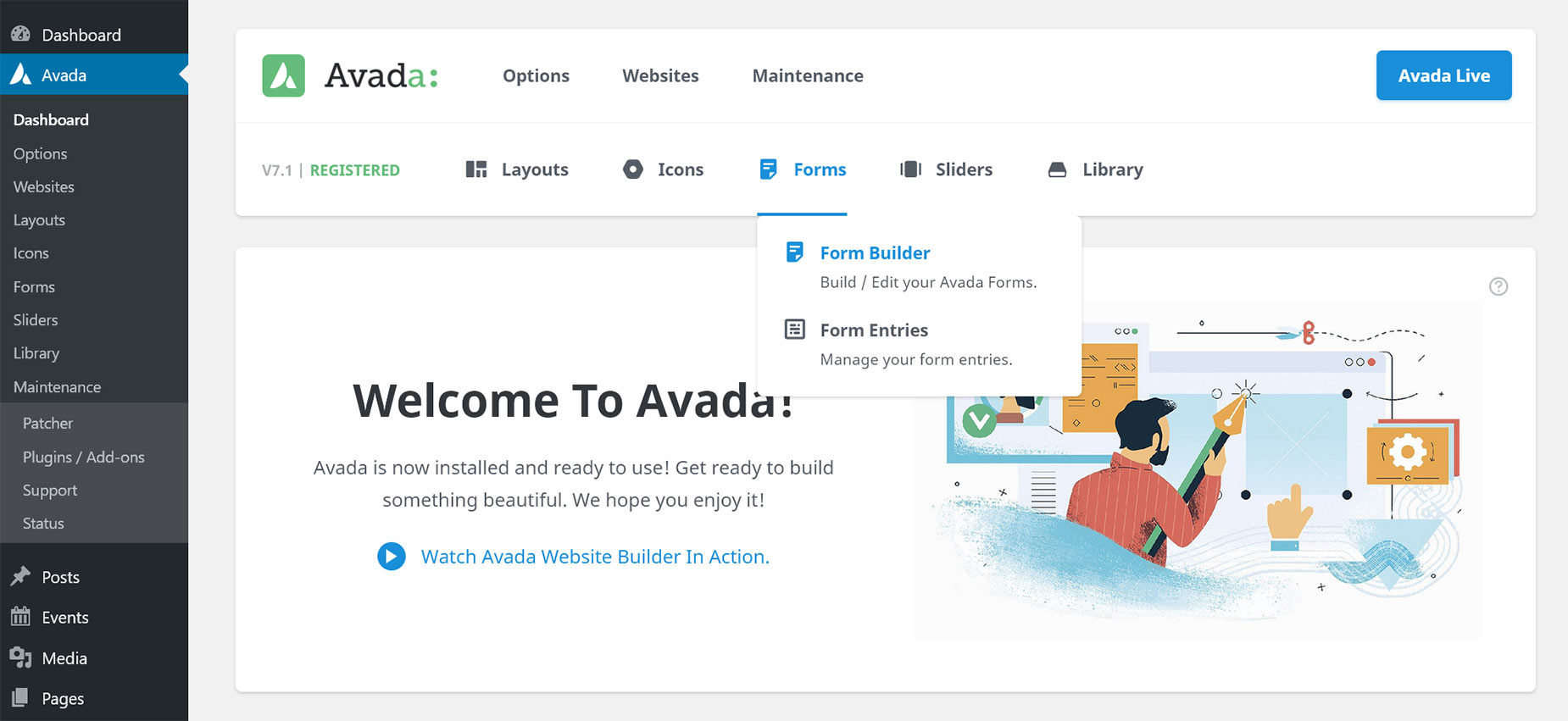 Avada Form Builder > Links