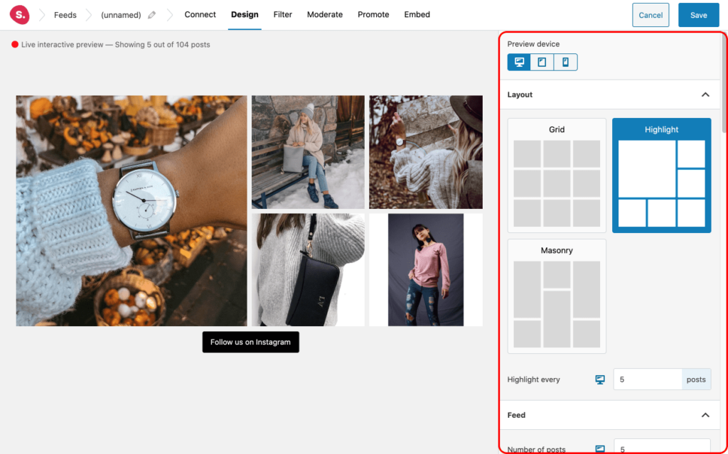 Spotlight Options Spotlight Instagram Feeds Plugin