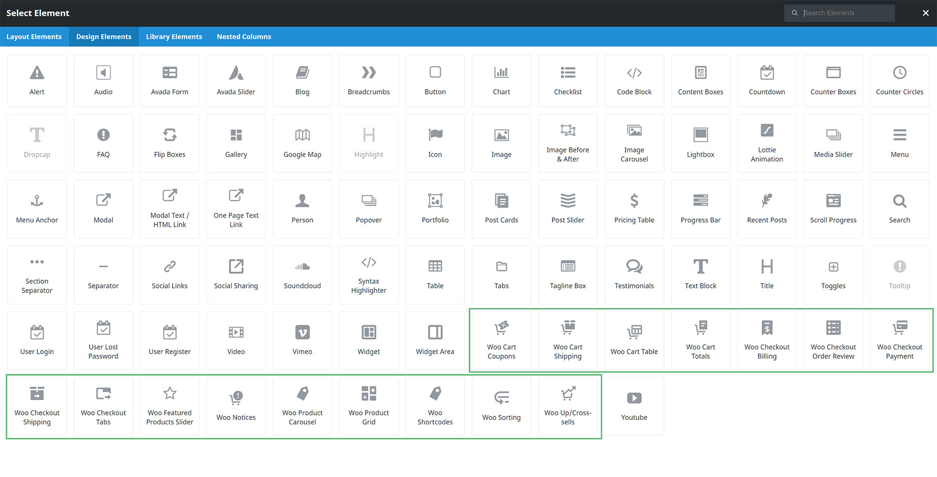 Woo Design Elements
