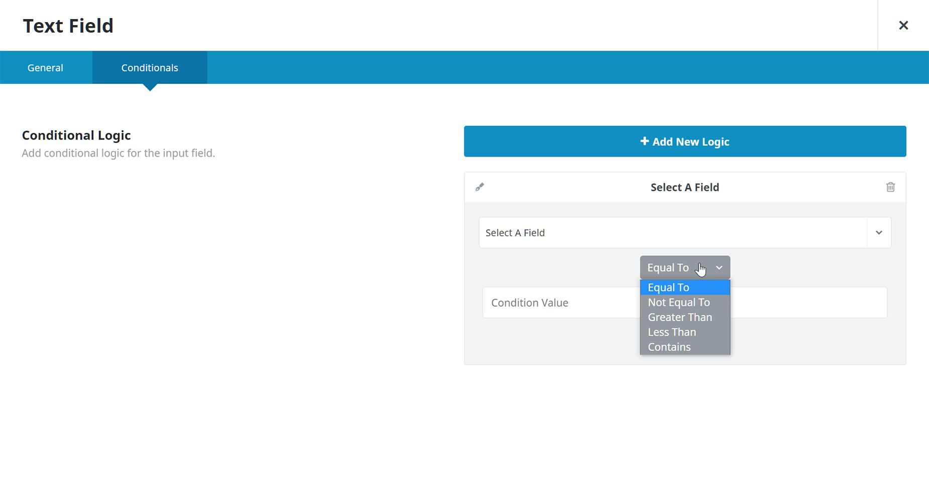 Conditional Forms > Relational Operators