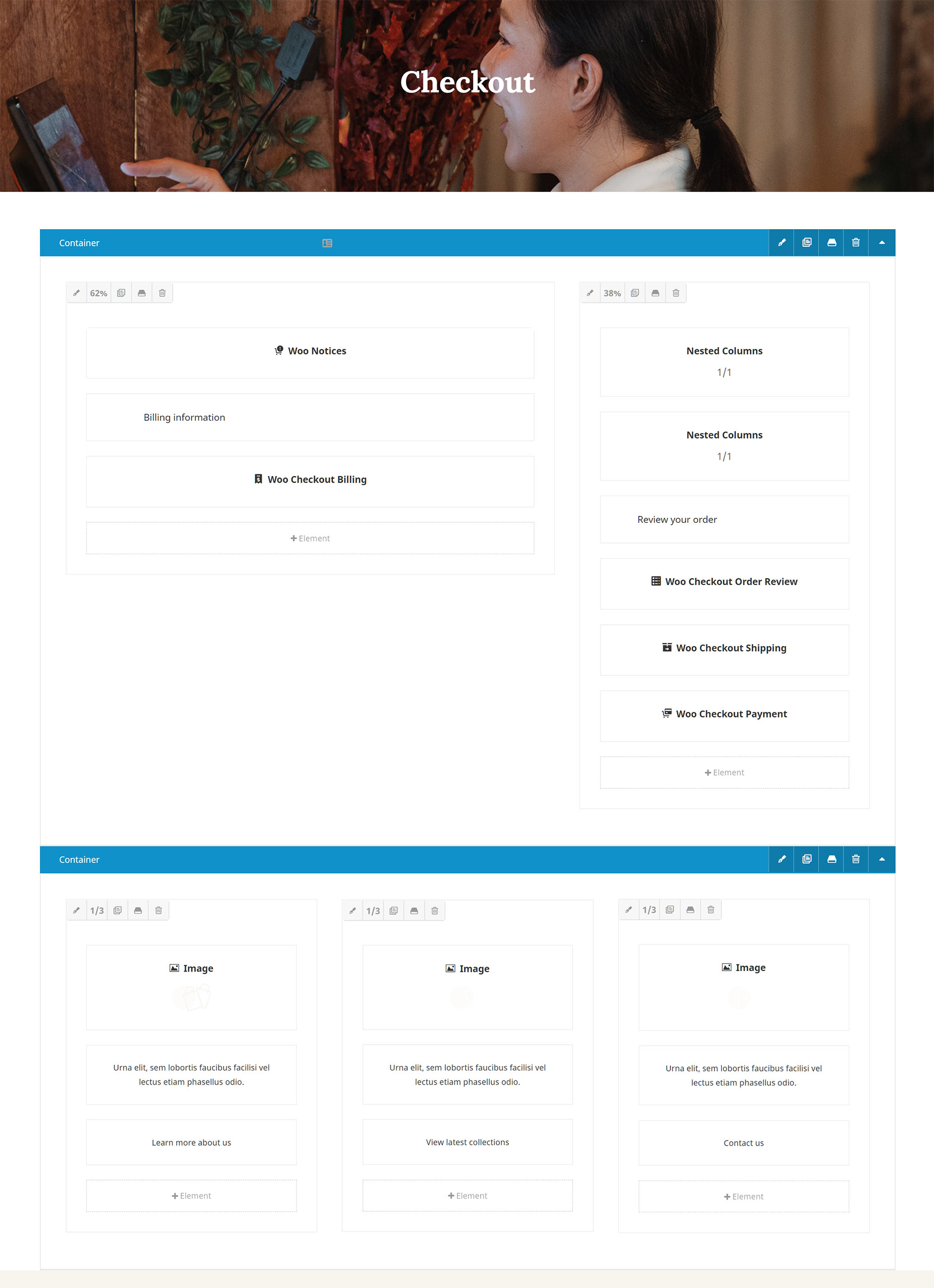 Custom Checkout > Wireframe