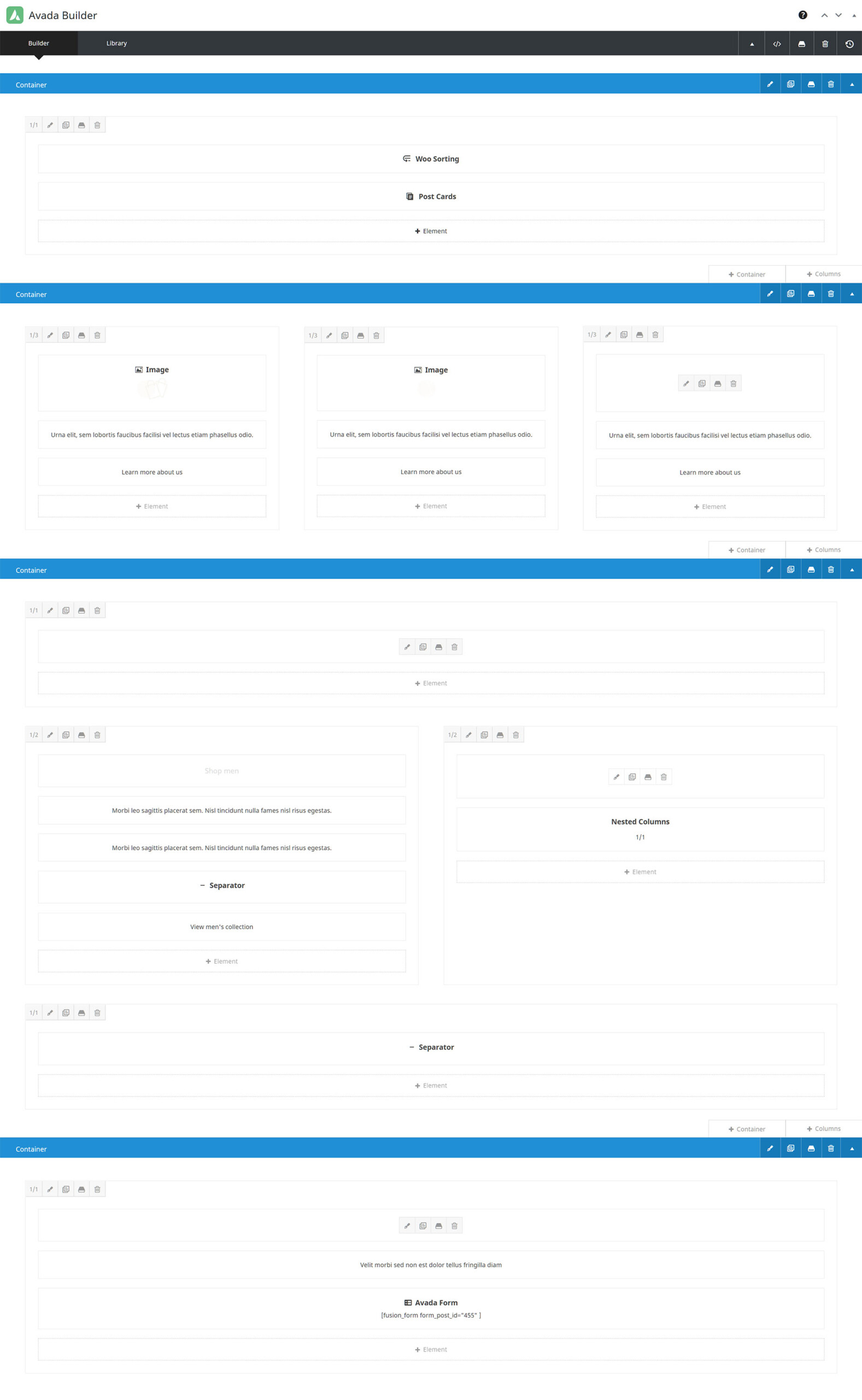 Retail Website > Shop Layout