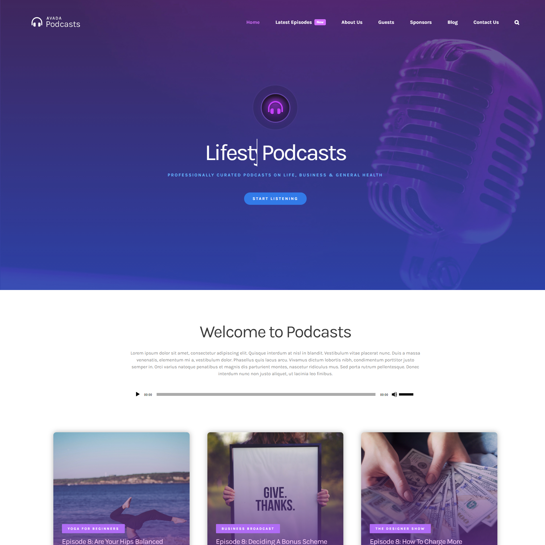 Avada Podcasts Avada Podcasts