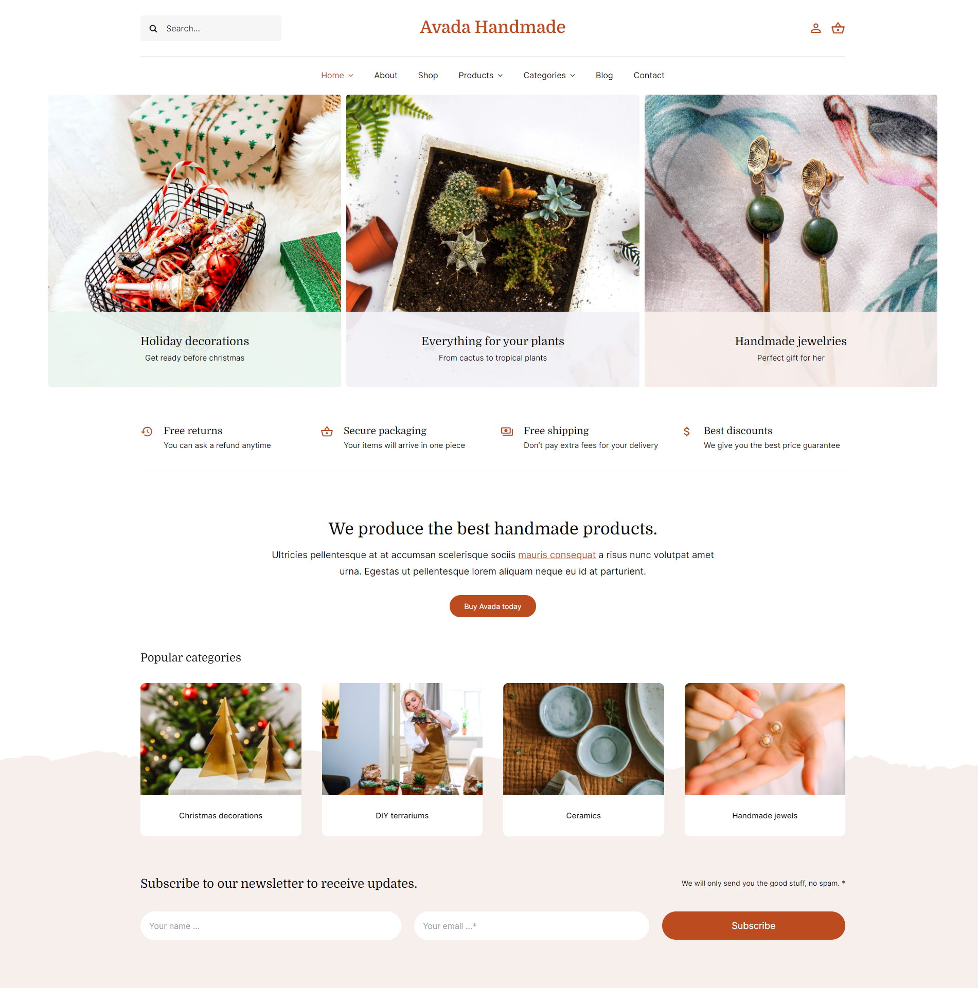 Avada Handmade Featured Avada Handmade Featured