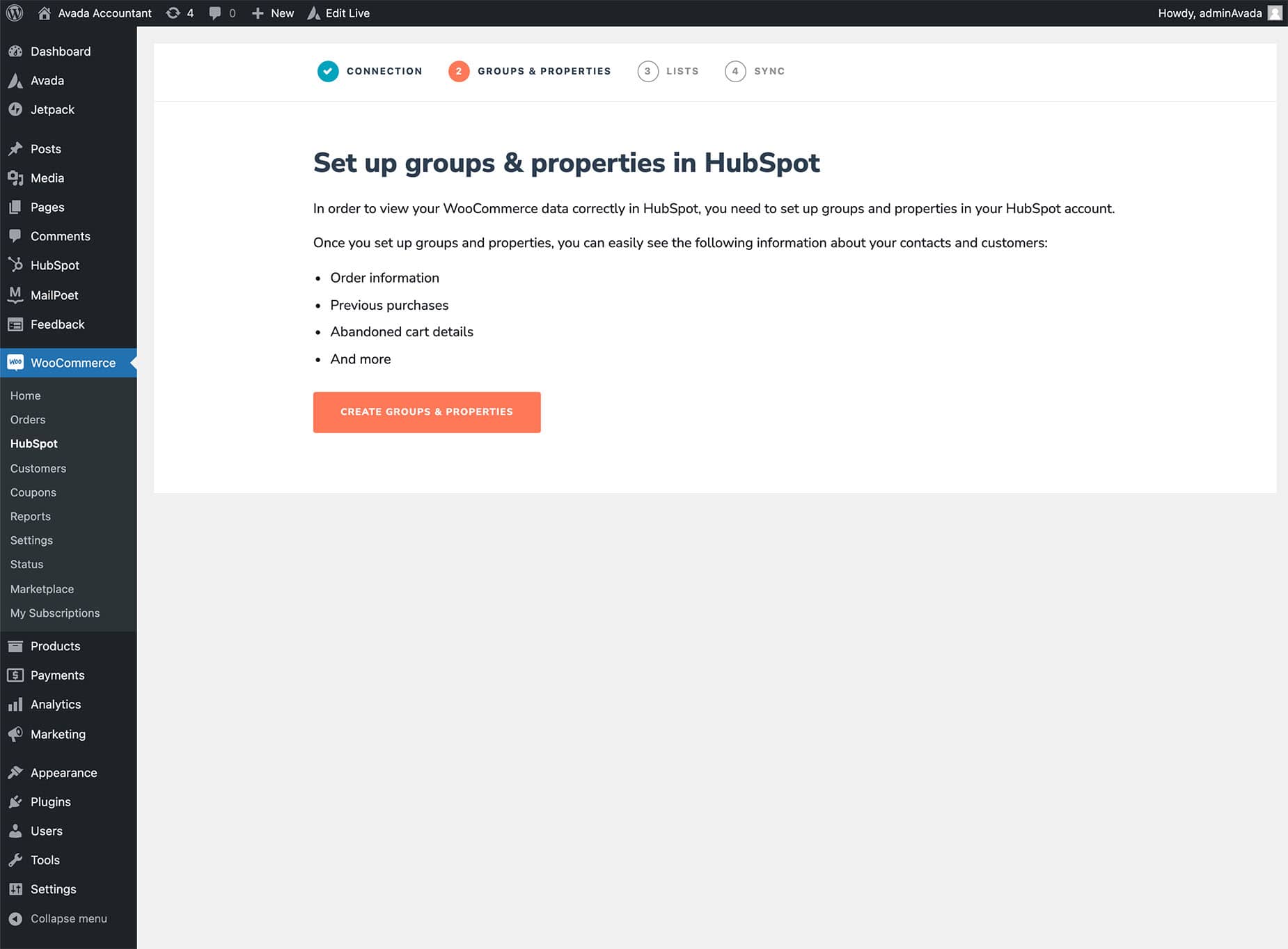 HubSpot Create Groups HubSpot Create Groups