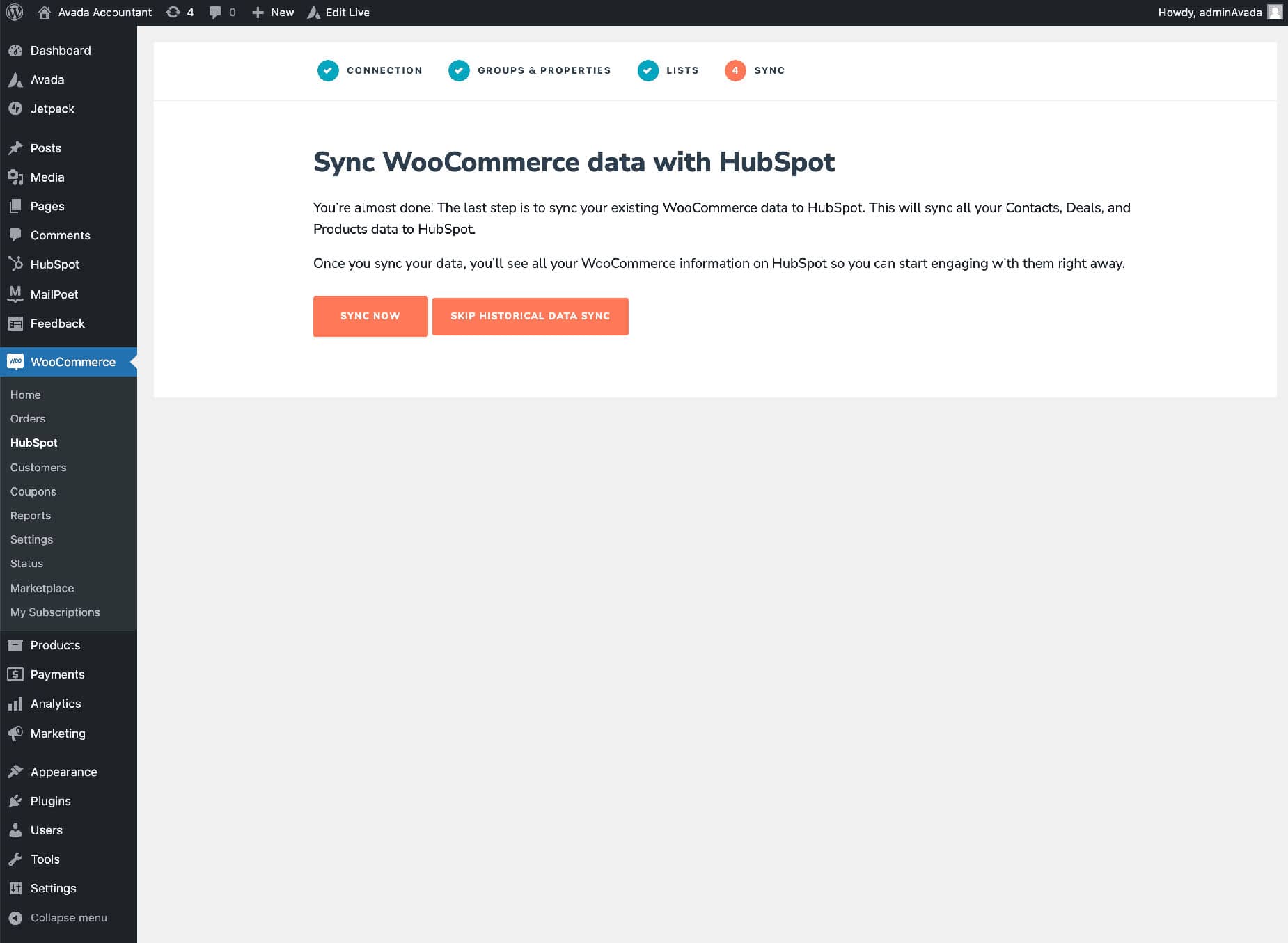 HubSpot Sync Data HubSpot Sync Data