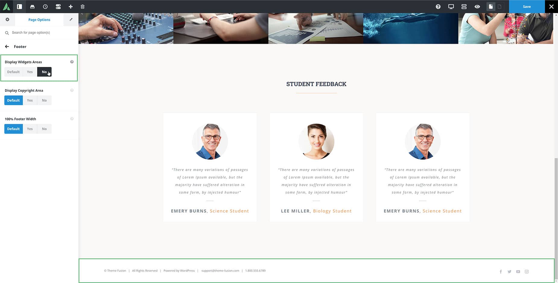 Landing Page Footer