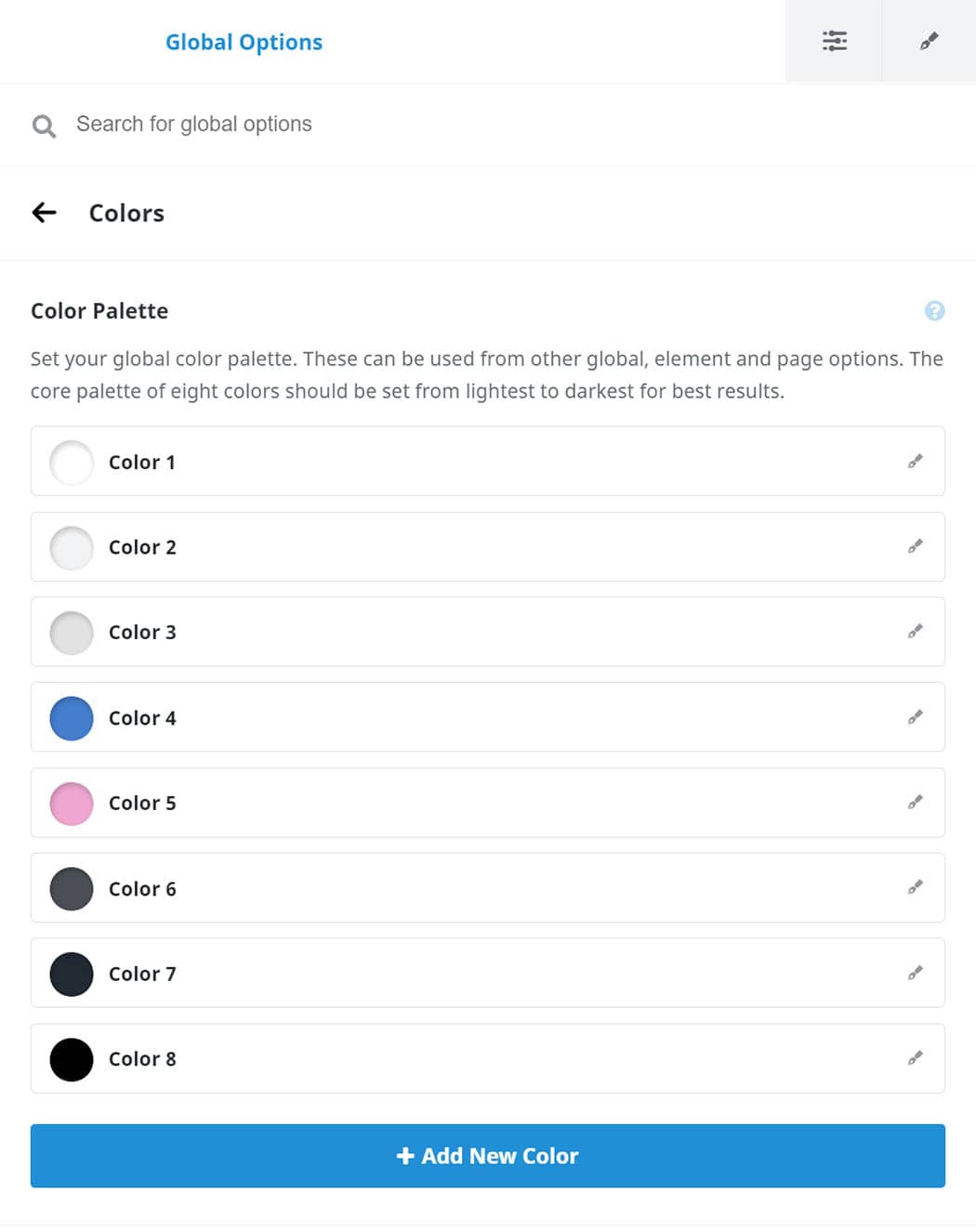 Global Color Palette
