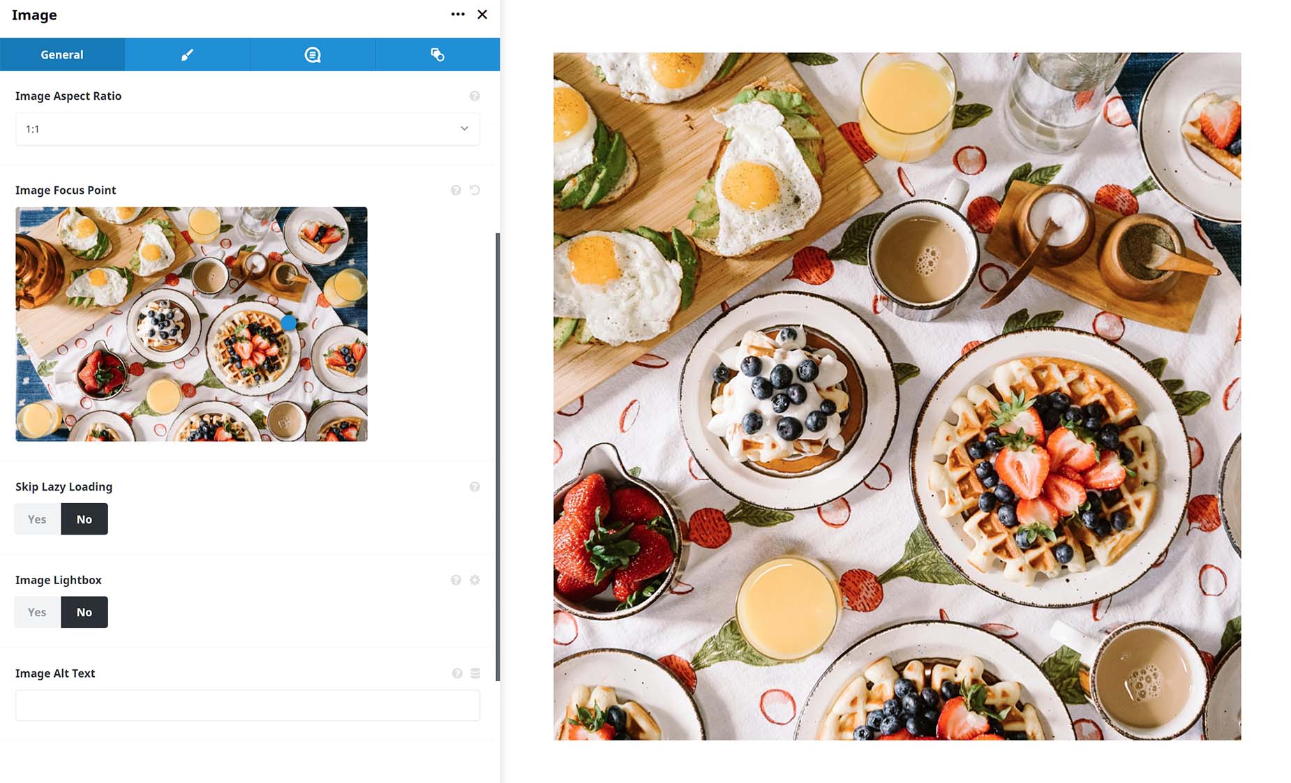 Image Aspect Ratio Options
