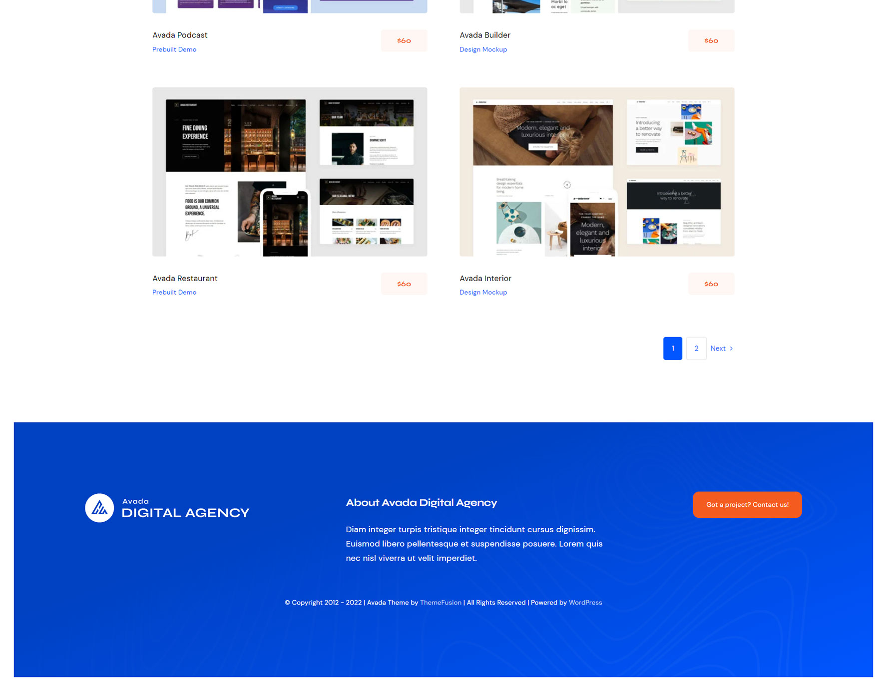 Avada Pagination Element Mockup 4