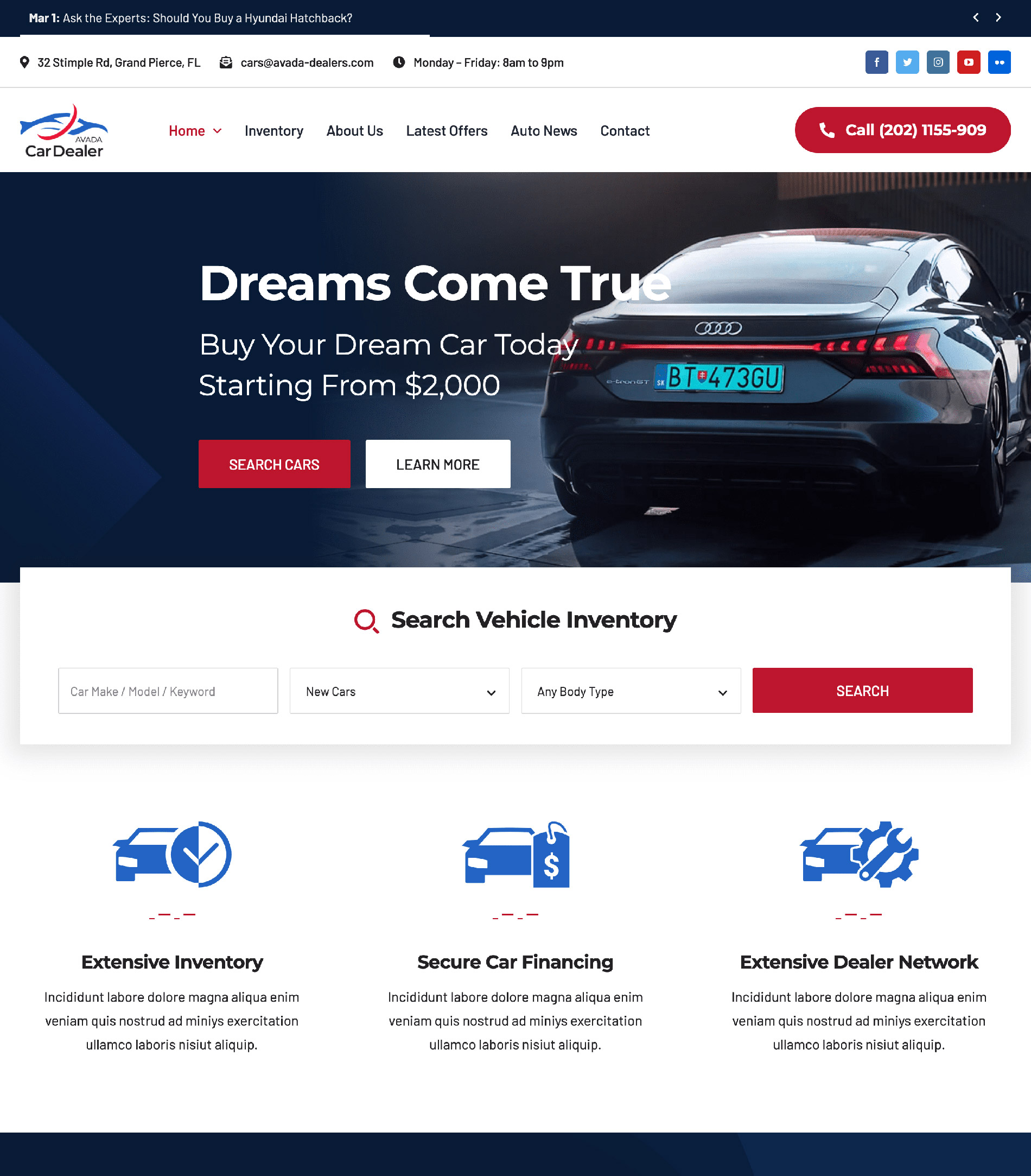 Avada Car Dealership Avada Car Dealership