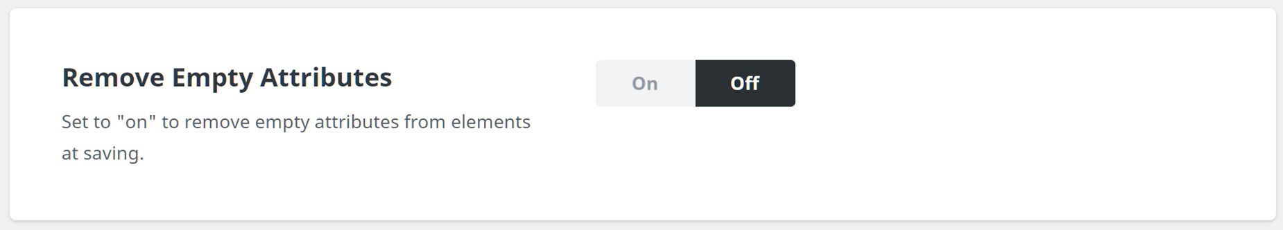 Avada Builder Options > Remove Empty Attributes