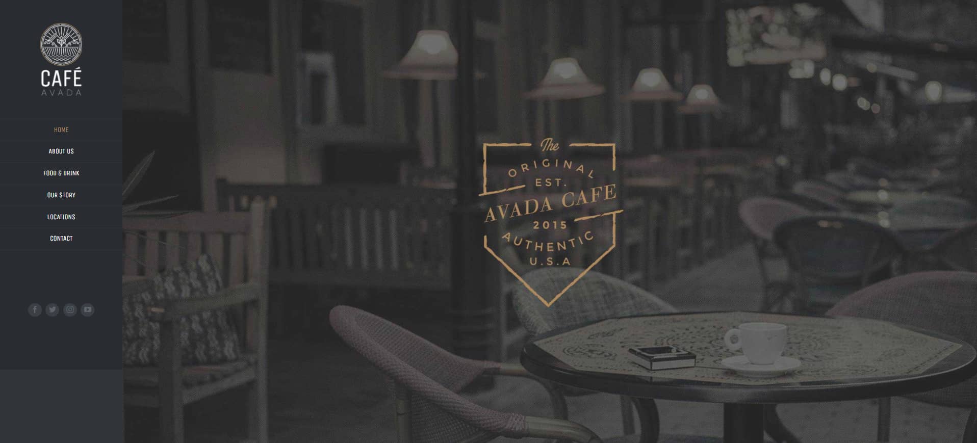 Avada Cafe Header