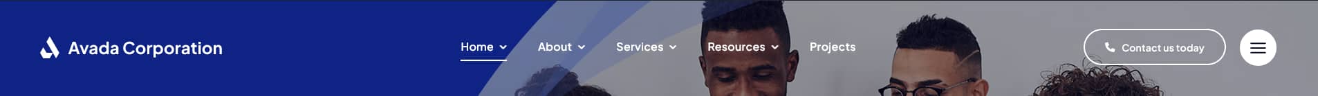 Avada Corporation Header