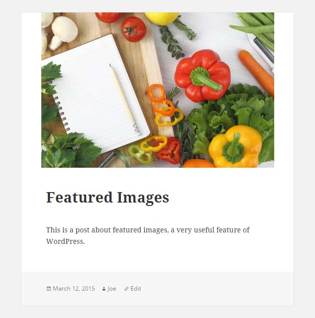 Featured Image Above Post Title