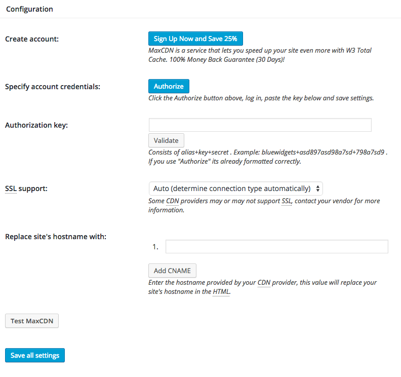 CDN Configuration CDN Configuration